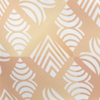 Gradient Circle Rhombus Pongee