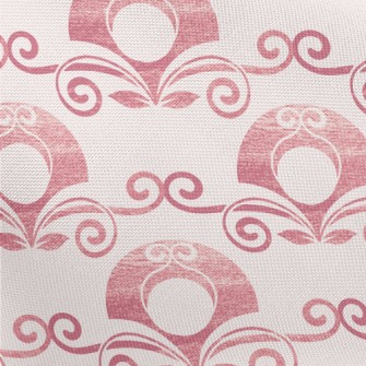 Semicircle Fan Flower Pongee