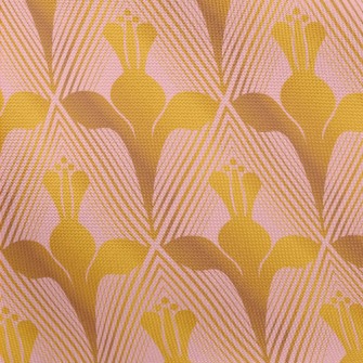 Golden Magic Flower Pongee