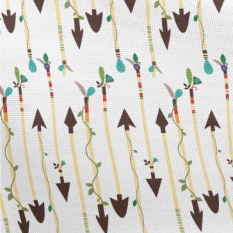Arrows Wrapped Around Vines Pongee