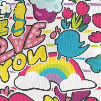 I Love You Huahua World Stretch Jersey