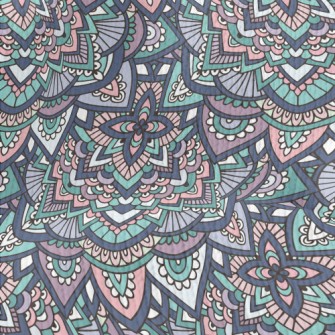Stacking Flowers In Layers Stretch Jersey