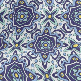 Portuguese Traditional Tiles Stretch Jersey