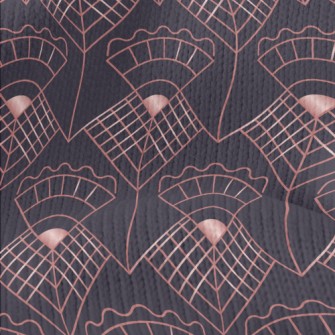 Plaid Line Flower Stretch Jersey