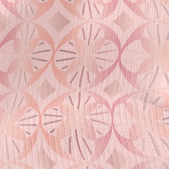 Rose Gold Geometric Figure Stretch Jersey