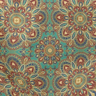 Solemn Mandala Pattern Lightweight Cotton Poplin