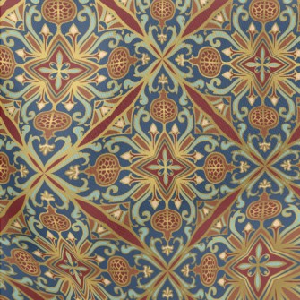 Oriental Nostalgic Pattern Lightweight Cotton Poplin