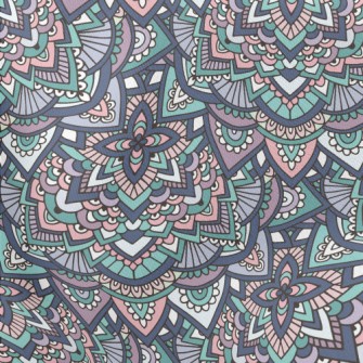 Stacking Flowers In Layers Lightweight Cotton Poplin