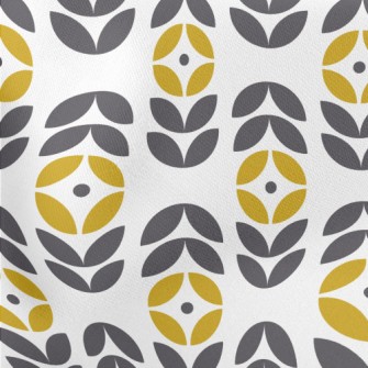 Special Geometric Flowers Lightweight Cotton Poplin