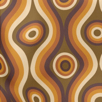 Straight Wavy Lines Lightweight Cotton Poplin