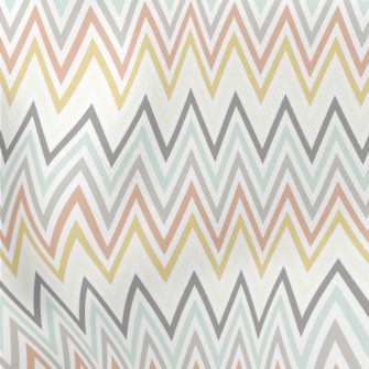 Herringbone Retro Illustration Lightweight Cotton Poplin