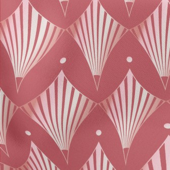 Artistic Radial Lines Lightweight Cotton Poplin
