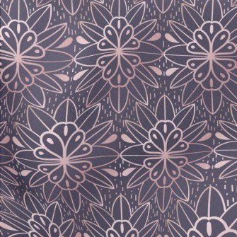 Dotted Coil Flowers Lightweight Cotton Poplin
