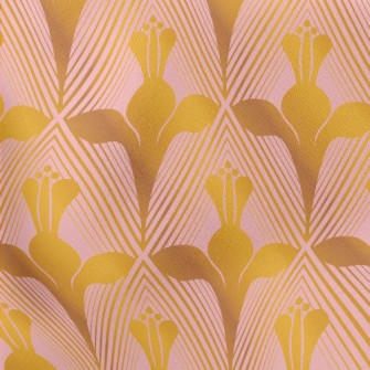 Golden Magic Flower Lightweight Cotton Poplin