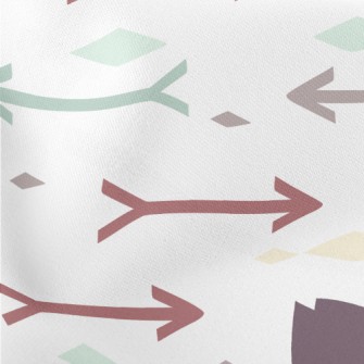 Arrows Flying Left And Right Lightweight Cotton Poplin