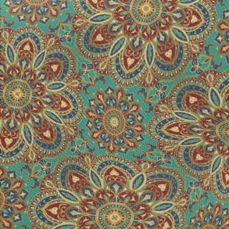 Solemn Mandala Pattern Midweight Cotton Poplin