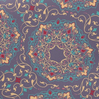 Arabic Colorful Pattern Midweight Cotton Poplin