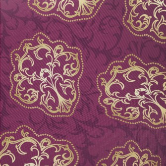 Bright Gold Pattern Midweight Cotton Poplin