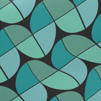 Water Pipe Waves Midweight Cotton Poplin