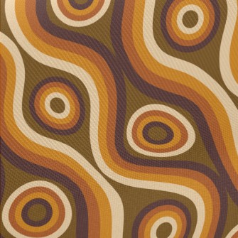 Straight Wavy Lines Midweight Cotton Poplin