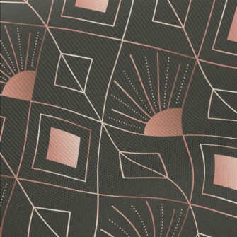 Radial Rhombus Midweight Cotton Poplin