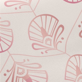 Rose Gold Art Fan Midweight Cotton Poplin