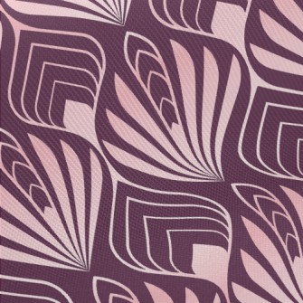 Geometric Square Flower Midweight Cotton Poplin