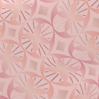 Rose Gold Geometric Figure Midweight Cotton Poplin