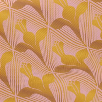 Golden Magic Flower Midweight Cotton Poplin