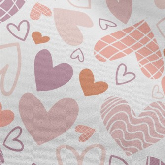 Plaid Wave Heart Chiffon