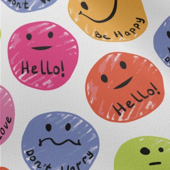 Smiley Face Cheering Language Chiffon