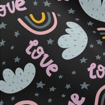 Rainbow Clouds Of Love Chiffon