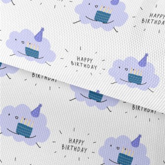 Happy Birthday To Cloud Waterproof Oxford