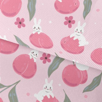 Peach Rabbit Waterproof Oxford