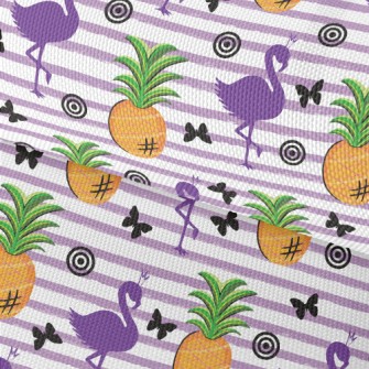 Flamingo Queen And Bromeliad Waterproof Oxford