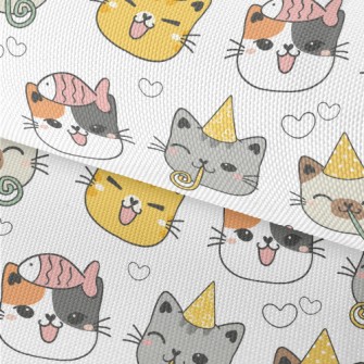 Happy Birthday Cat Waterproof Oxford