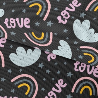 Rainbow Clouds Of Love Waterproof Oxford