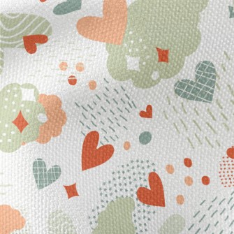 Love Raindrops Clouds Waterproof Canvas