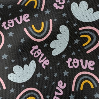 Rainbow Clouds Of Love Waterproof Canvas