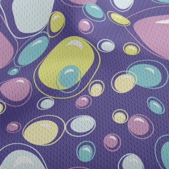 Bubble Dots Athletic Mesh Flat Back