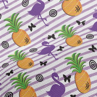 Flamingo Queen And Bromeliad Performance Linen
