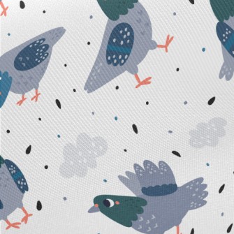 Lively Walking Pigeon Twill