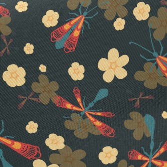 Flowers, Grass, Insects Twill