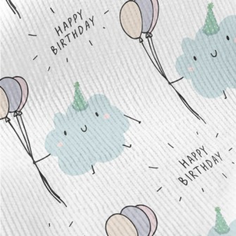 Happy Birthday To Cute Cloud Standard Corduroy