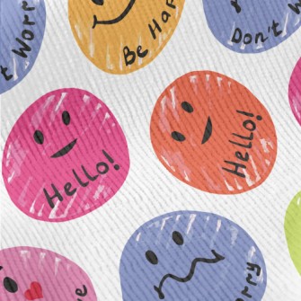 Smiley Face Cheering Language Standard Corduroy