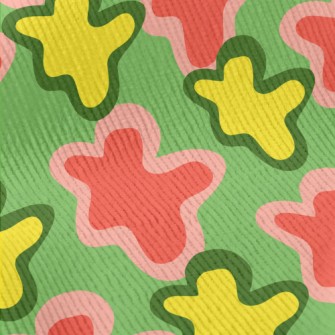 Art Abstract Color Blocks Standard Corduroy