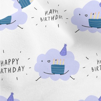Happy Birthday To Cloud Micro Fleece