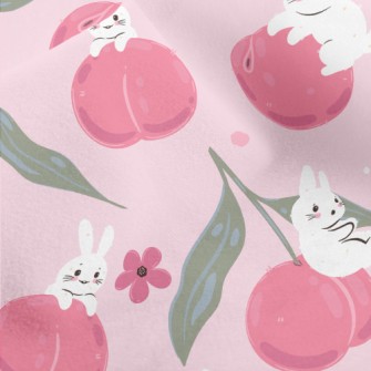 Peach Rabbit Micro Fleece