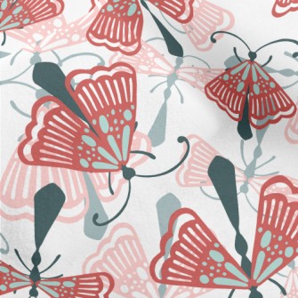 Beautiful Pattern Moth Micro Fleece