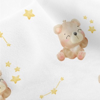 Star Smile Bear Micro Fleece
